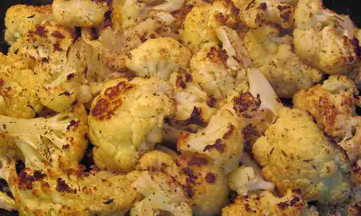 As tasty and quickly to prepare a cauliflower in oil